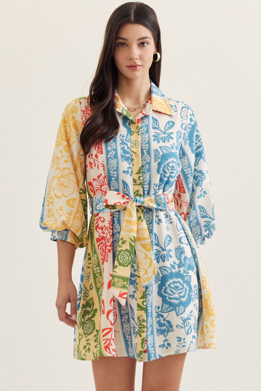 Colorful Botanical Charm Dress