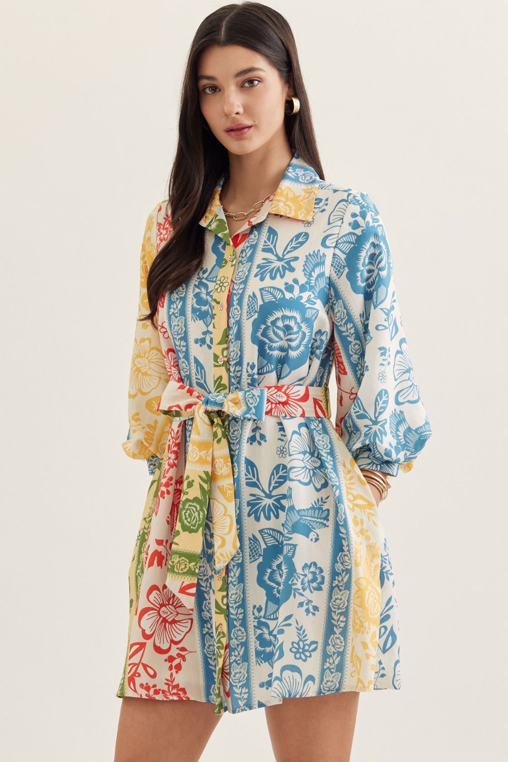 Colorful Botanical Charm Dress