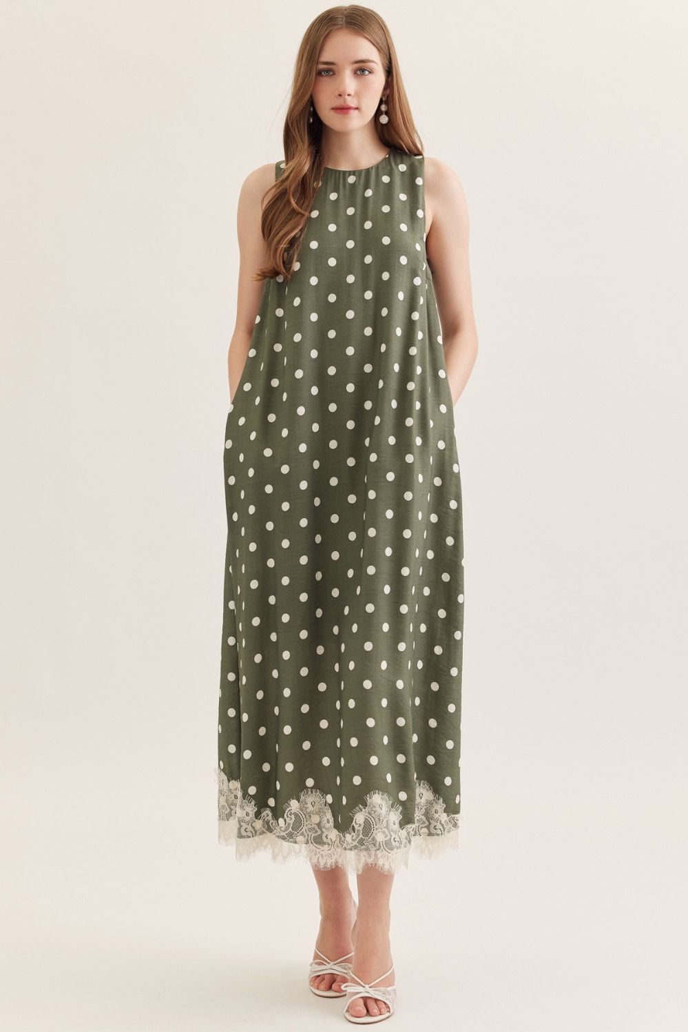 Polka Dot Midi Dress