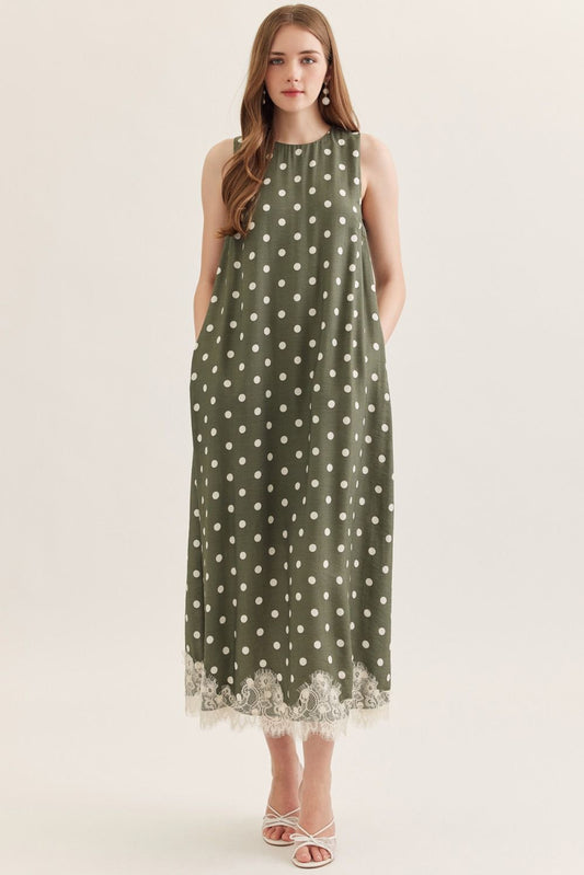 Polka Dot Midi Dress