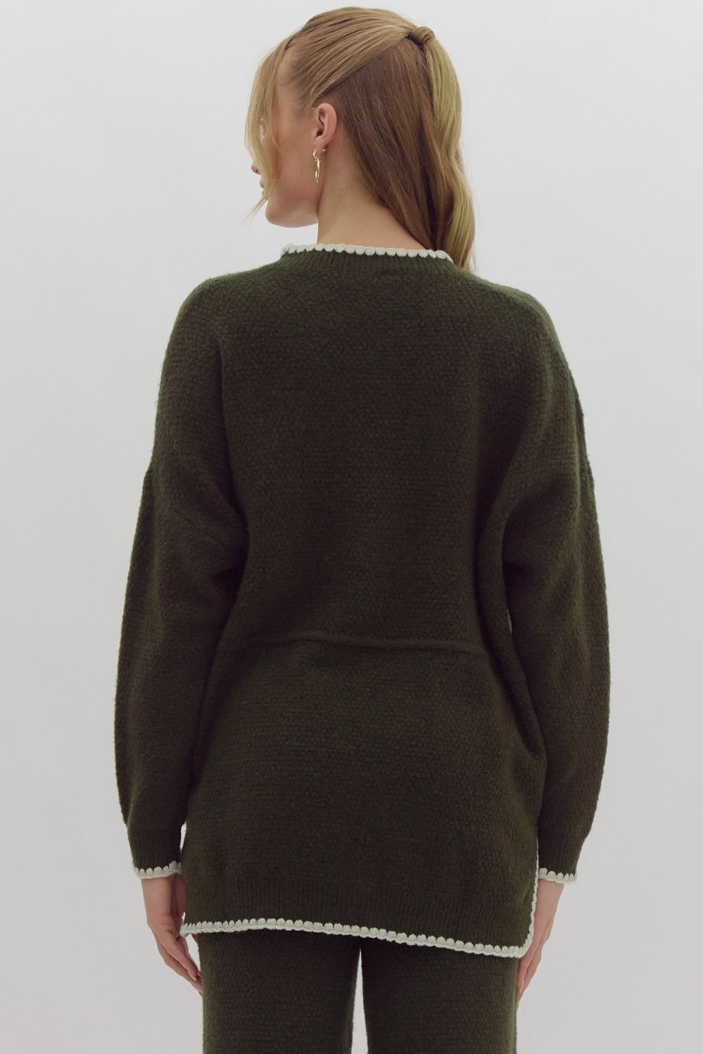 Knitted Top - Olive