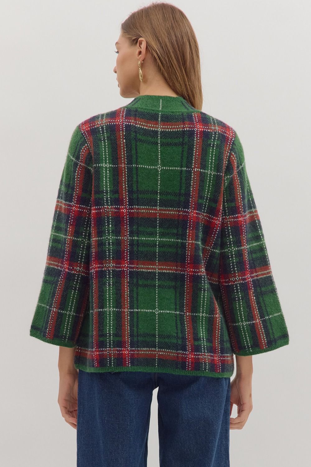 Plaid Sweater - Green