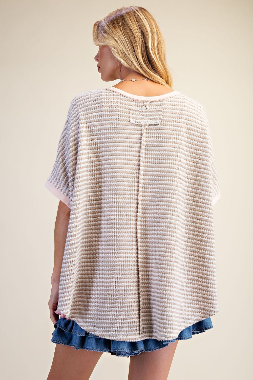 Striped Lightweight Knit Top