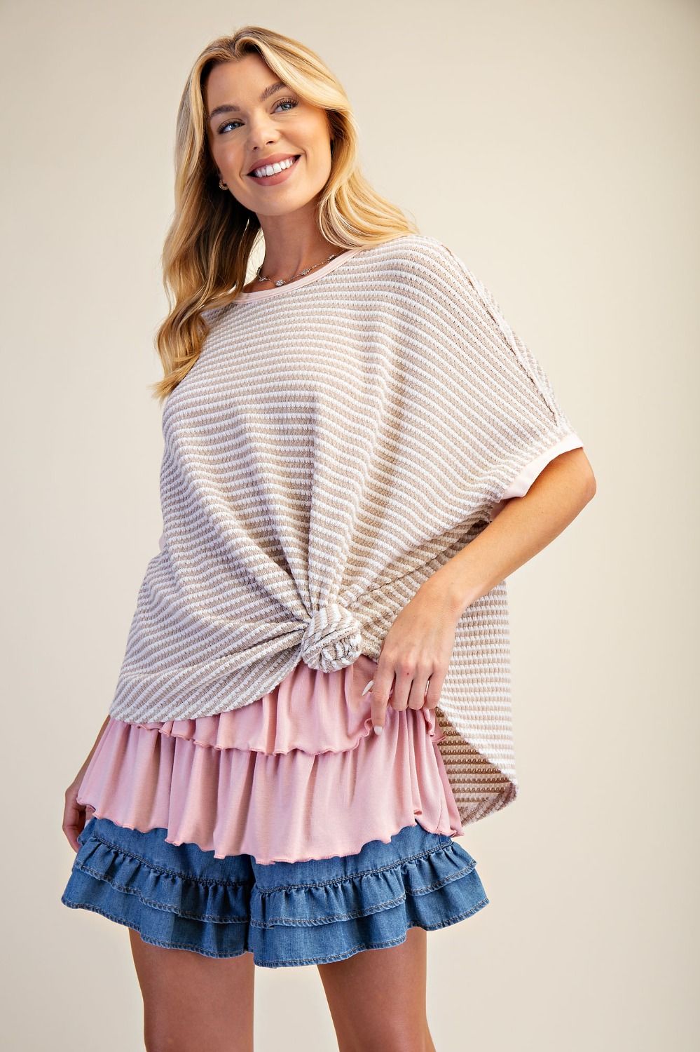 Striped Lightweight Knit Top