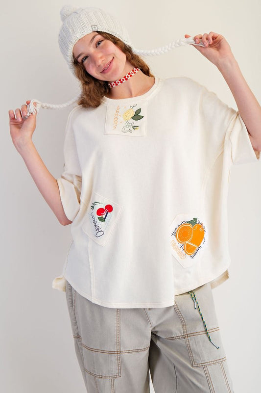 Fruit Terry Knit Top