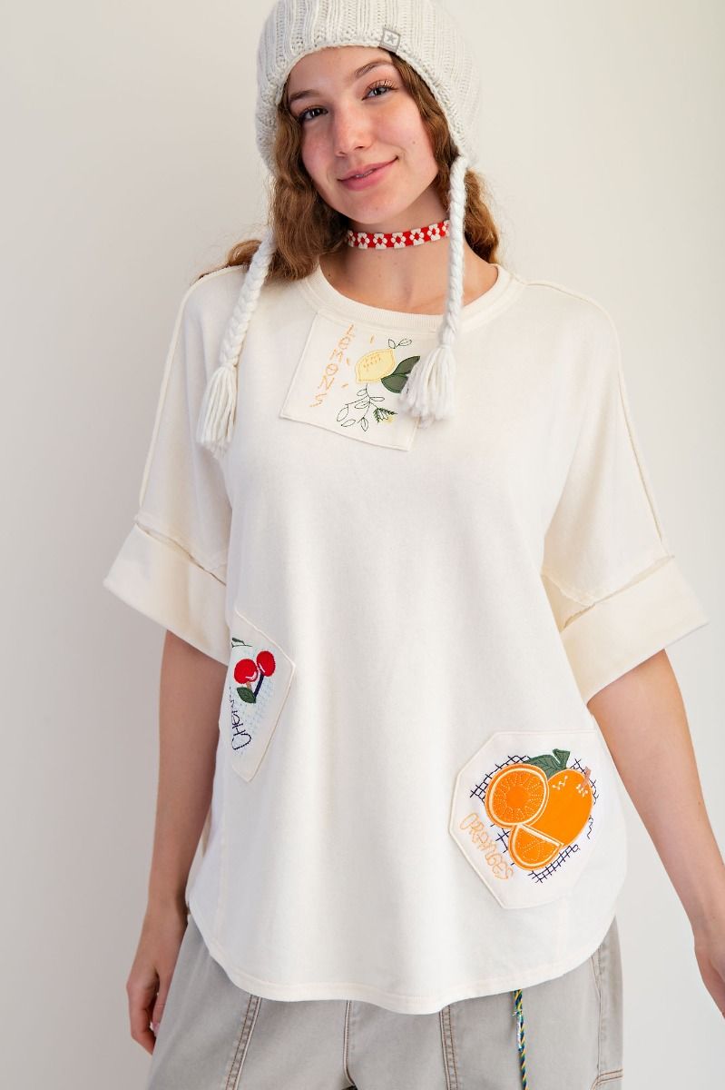 Fruit Terry Knit Top