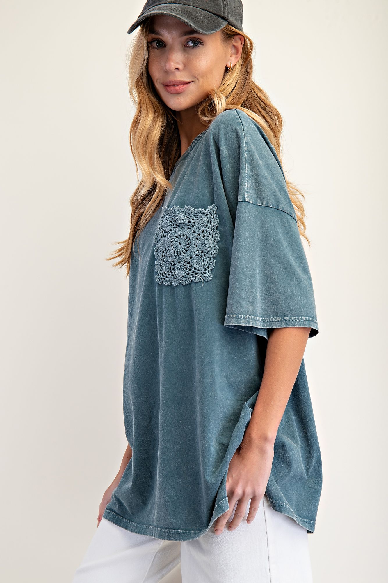 Crochet Pocket Tee