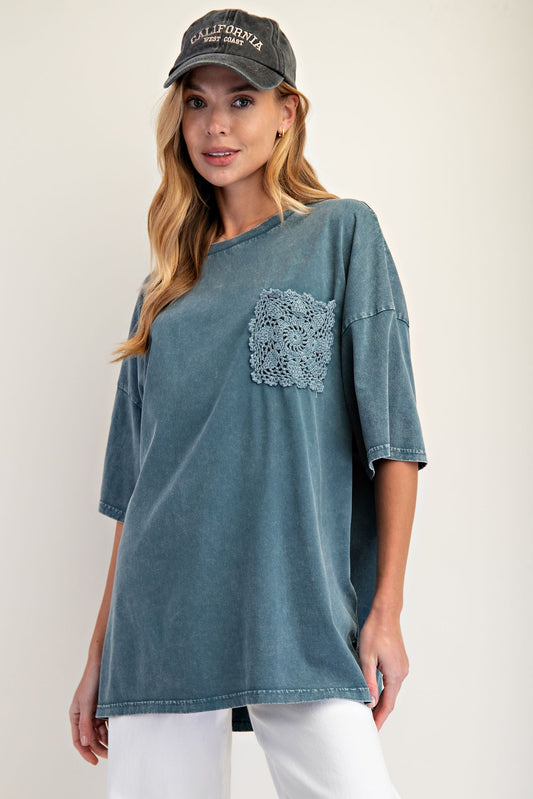 Crochet Pocket Tee