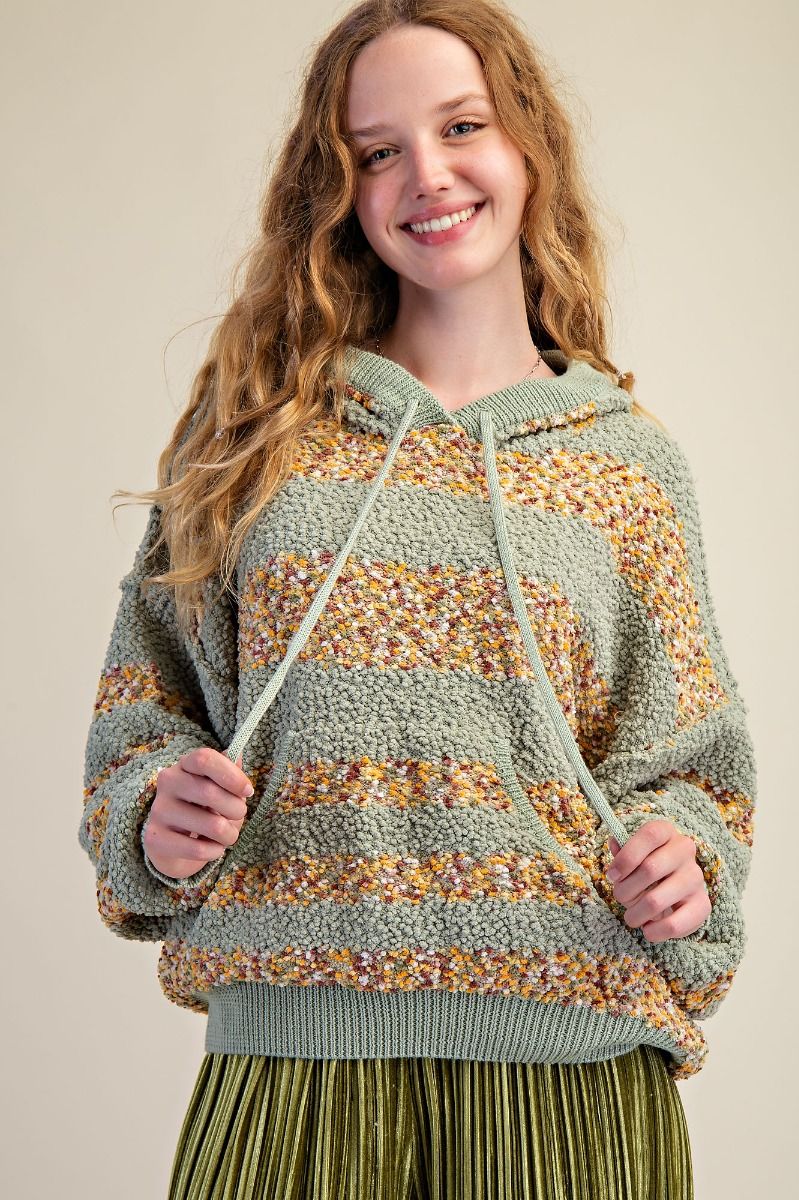 Striped Hoodie Pullover