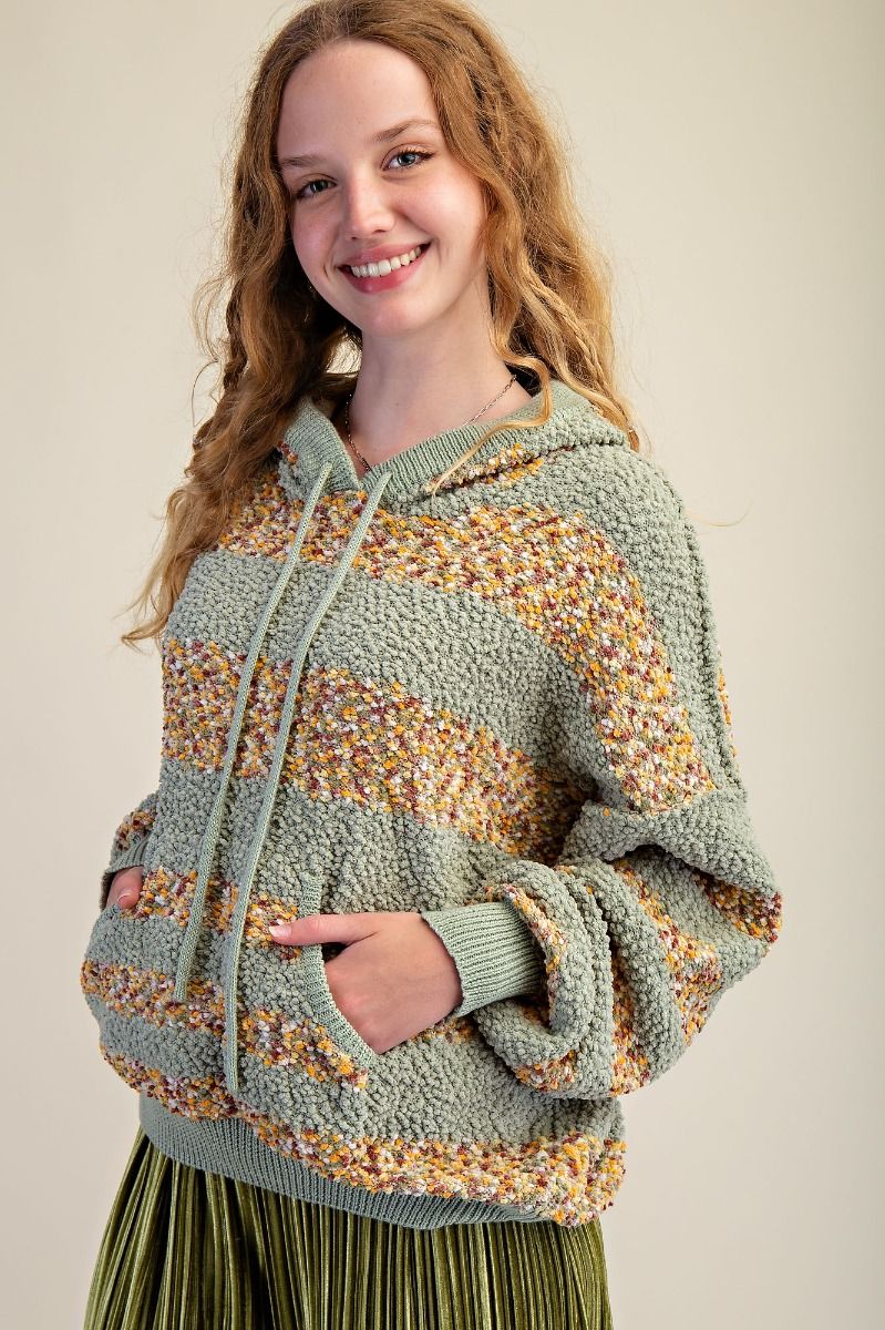 Striped Hoodie Pullover