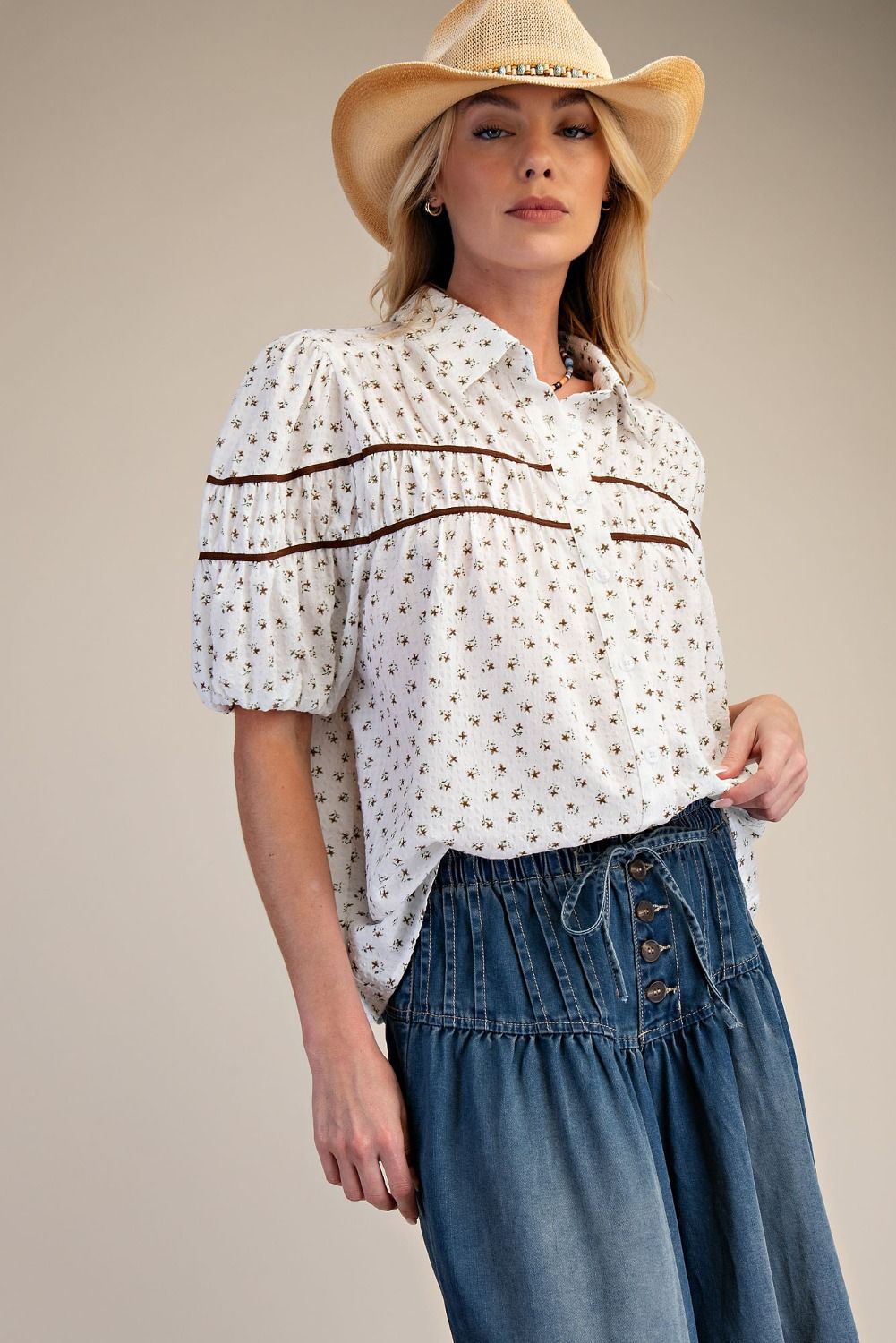 Floral Button Down Shirt