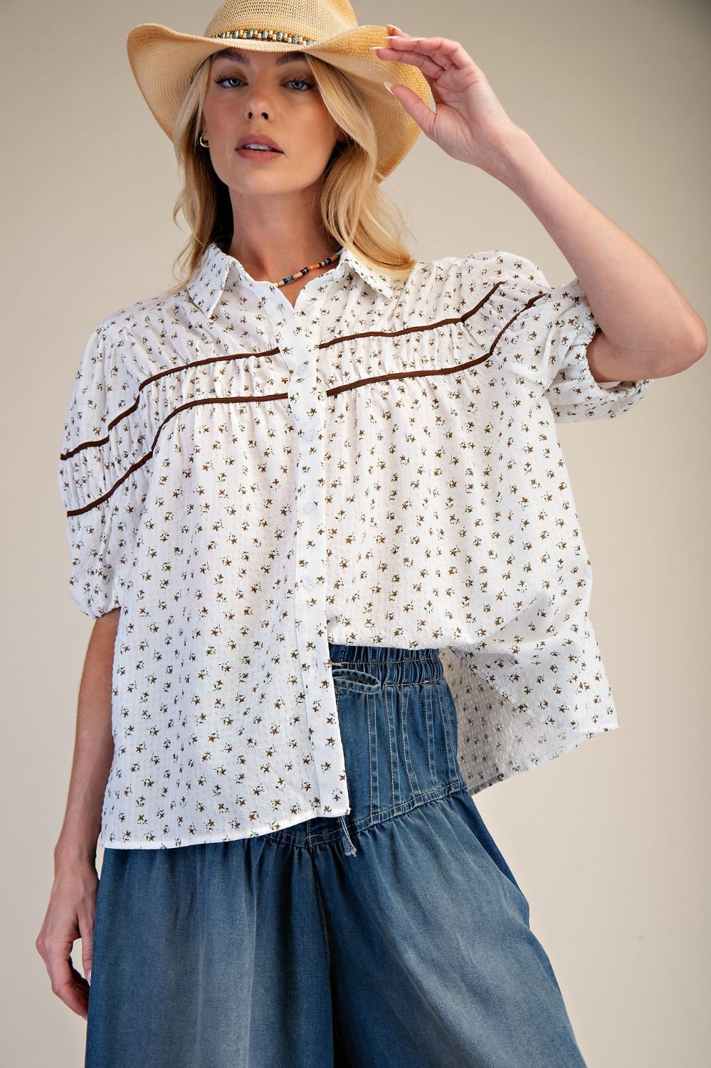 Floral Button Down Shirt