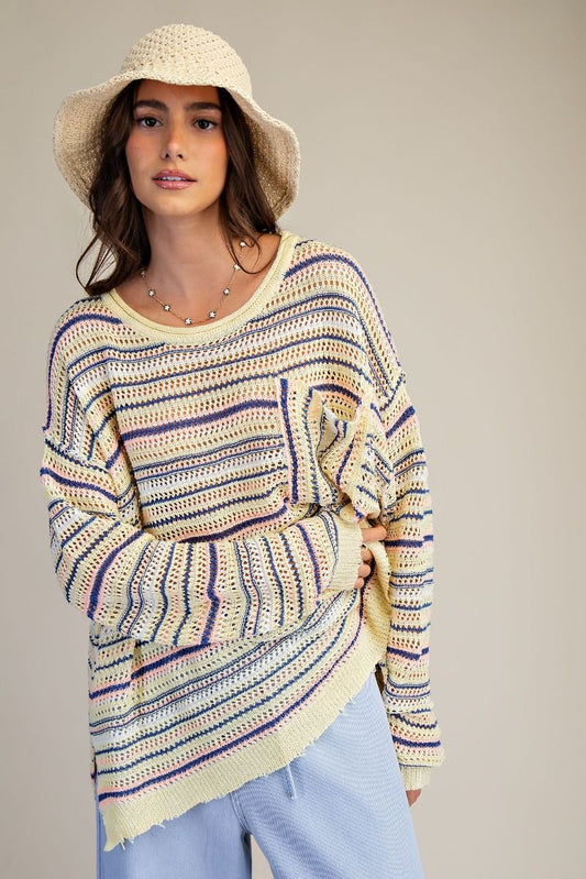 Multi-color Knit Sweater