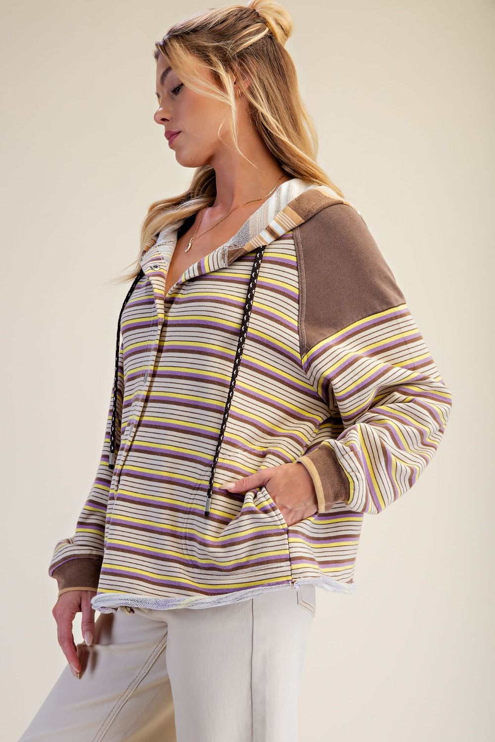 Striped Hooded Jacket