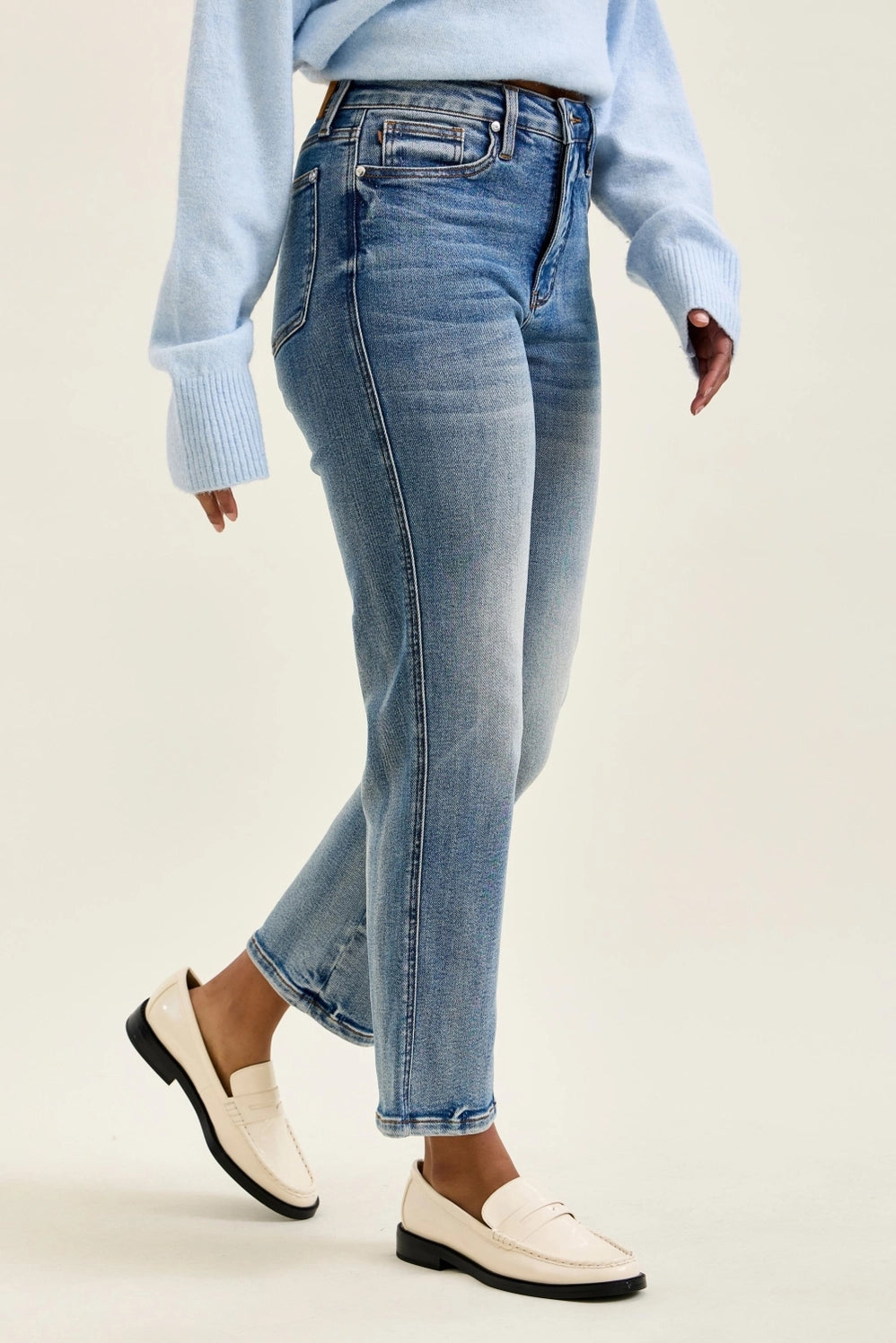 High Waist Straight Judy Blue Jeans