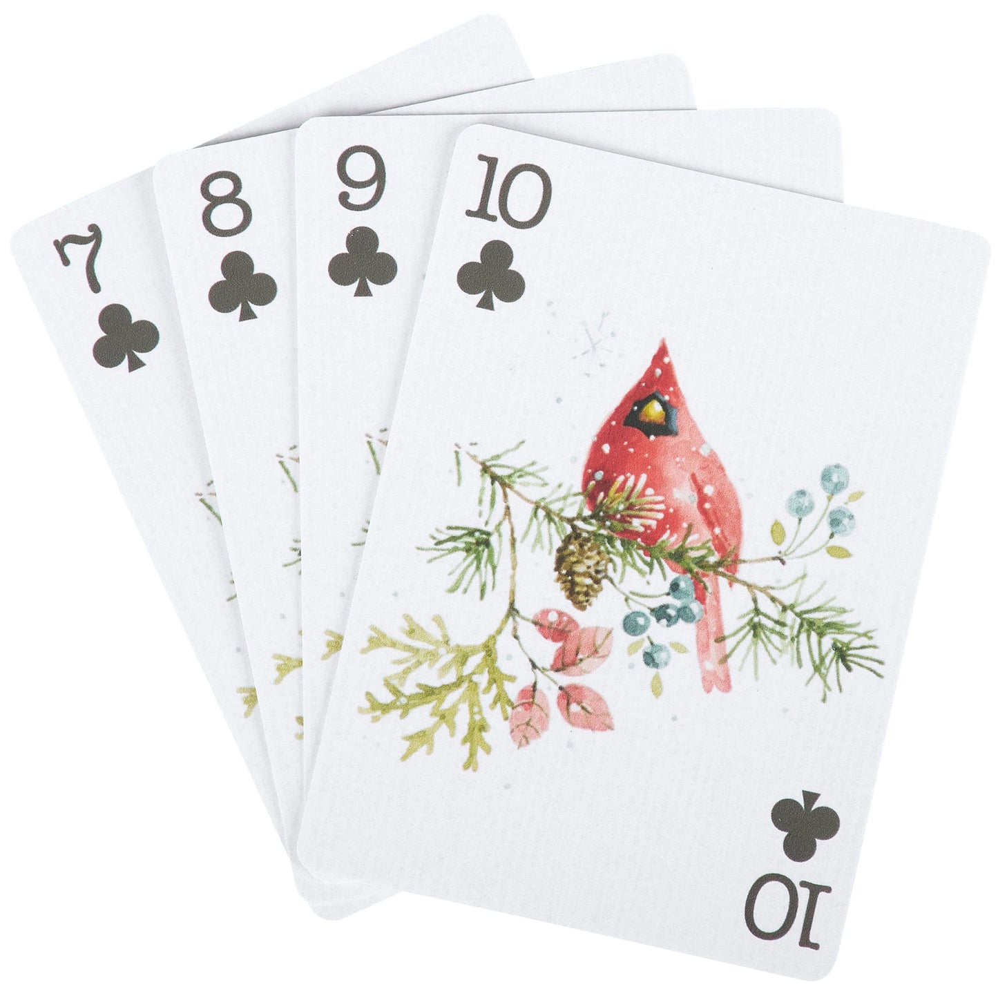 Winter Cardinals Playing Cards
