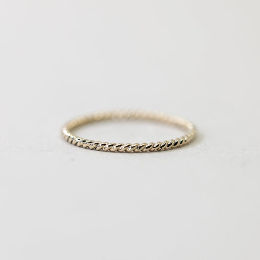 Twist Stacking Ring - Gold Filled