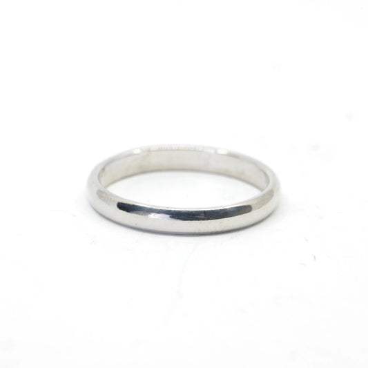 Thick Half Round Ring - Sterling Silver