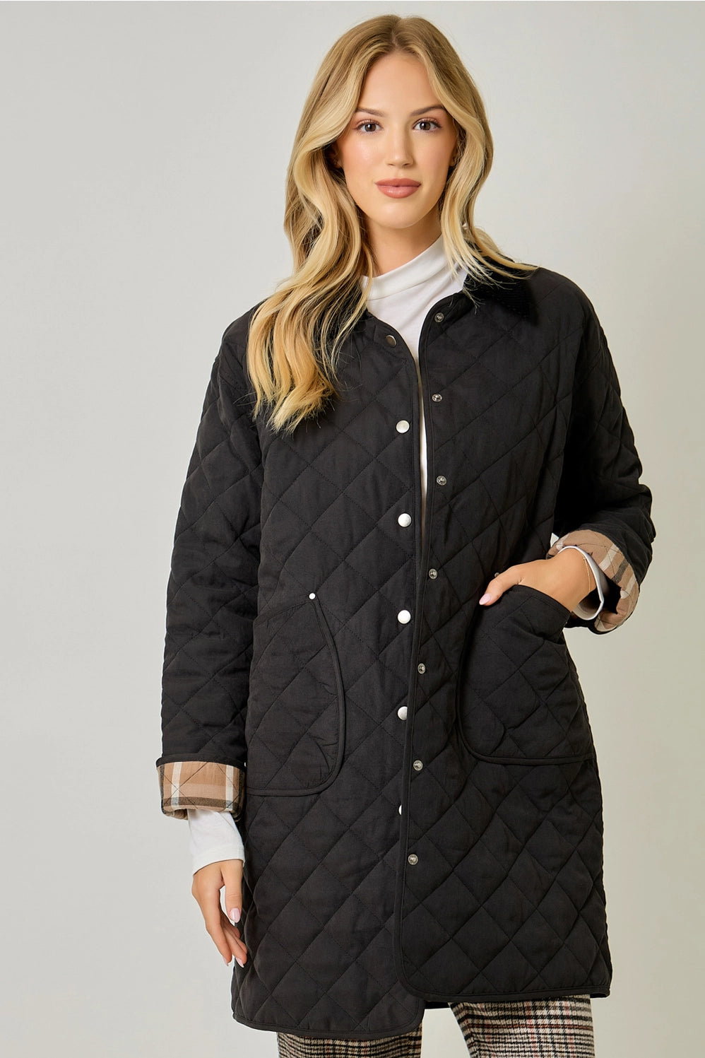 Quilted Long Jacket