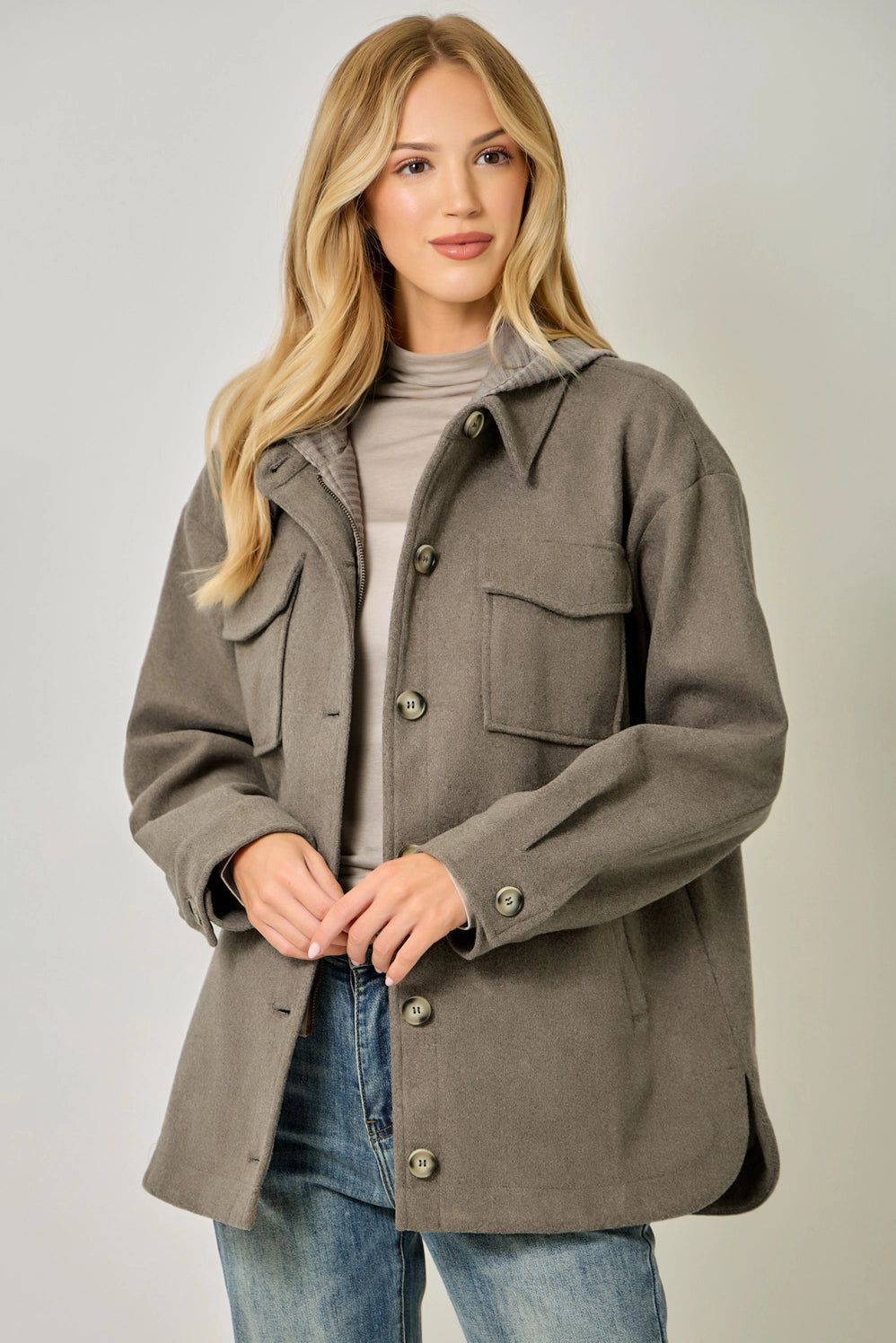 Twofer Hoodie Coat