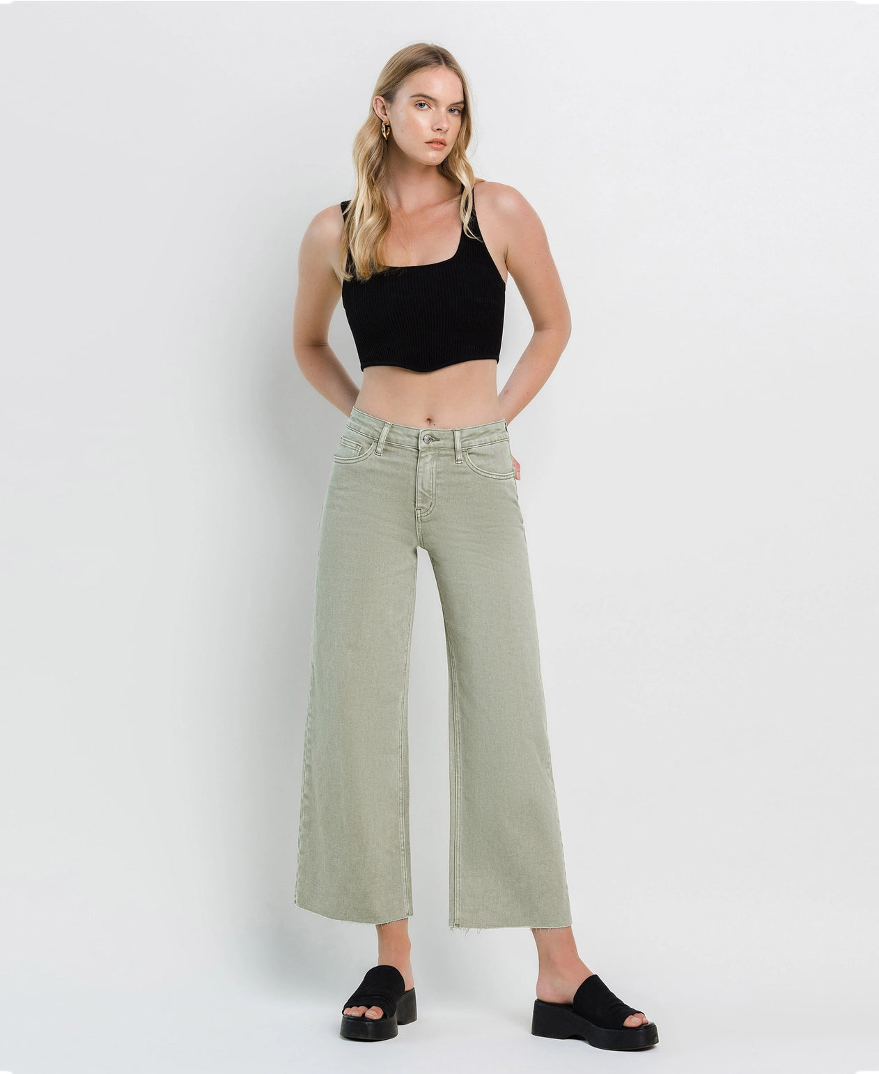 High Rise Wide Leg Jeans