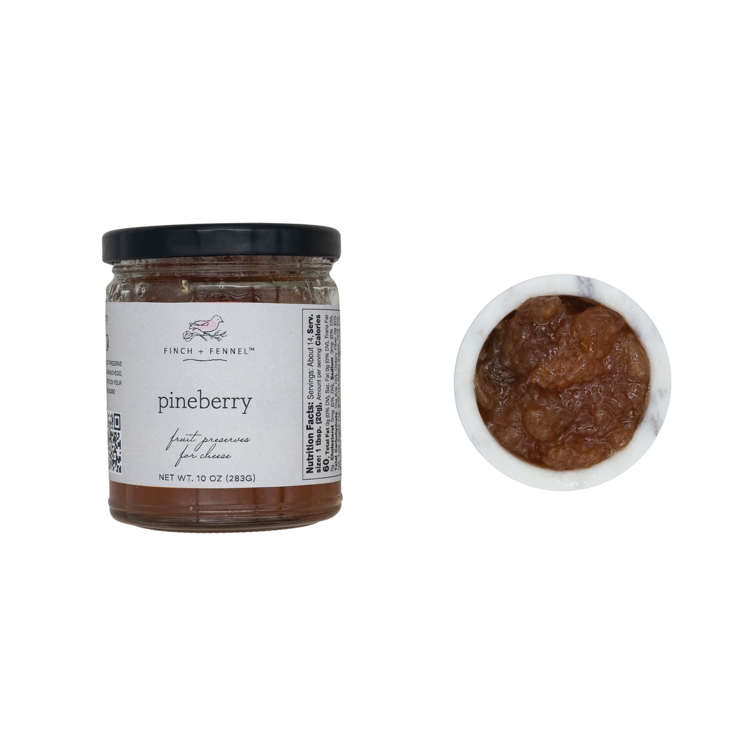 Pineberry Fruit Preserves for Cheese