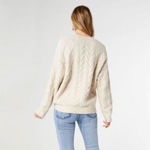 Casper Cable Knit Sweater - Oatmeal