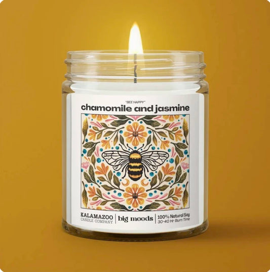 Bee Happy Candle