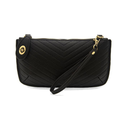 Qui9lted Mini Crossbody Wristlet Clutch