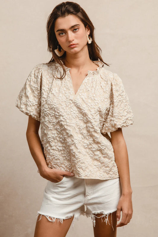 Floral Pattern Texture Top