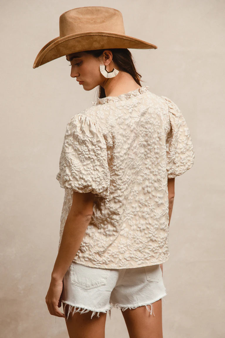 Floral Pattern Texture Top