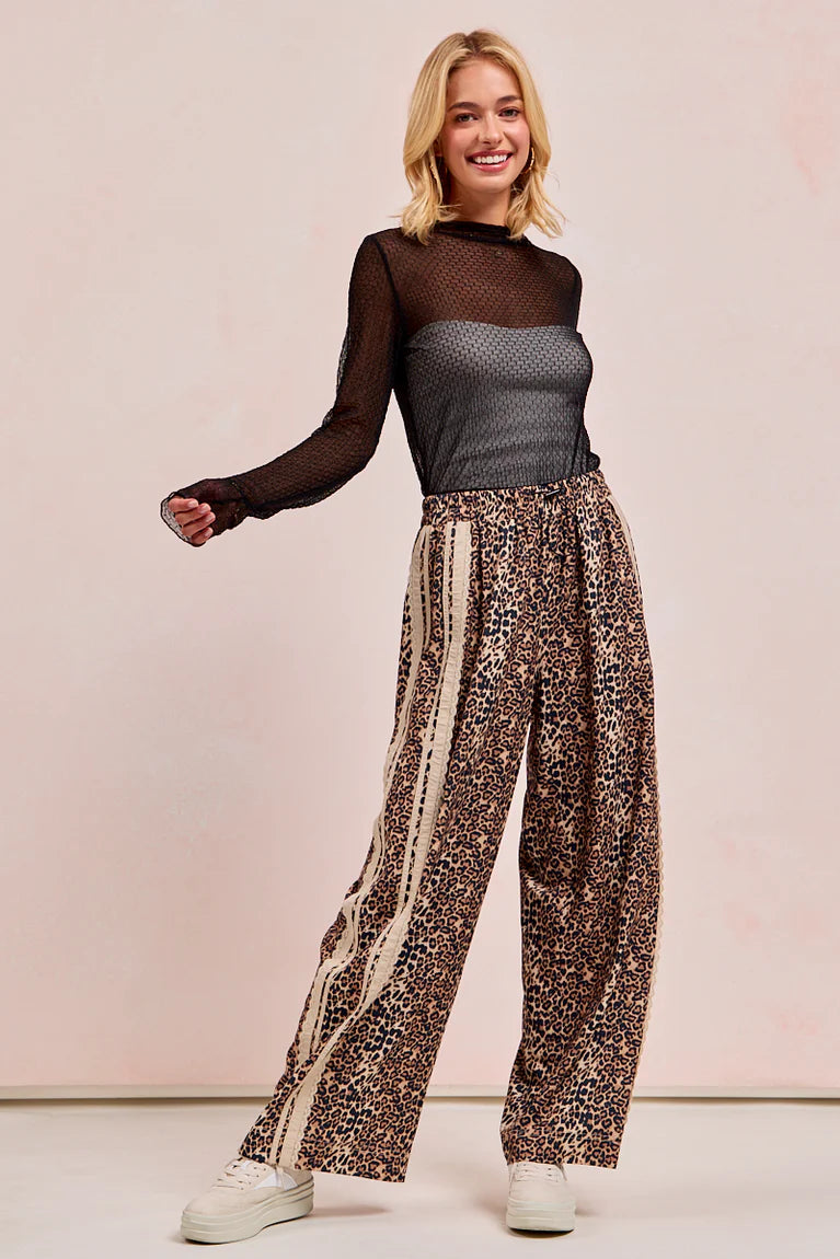 Leopard Track Pants