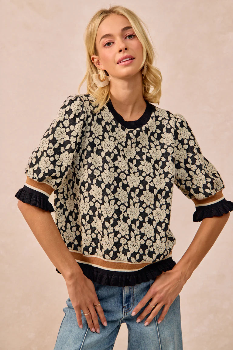 Textured Knit Top