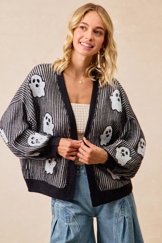Halloween-themed Knit Cardigan