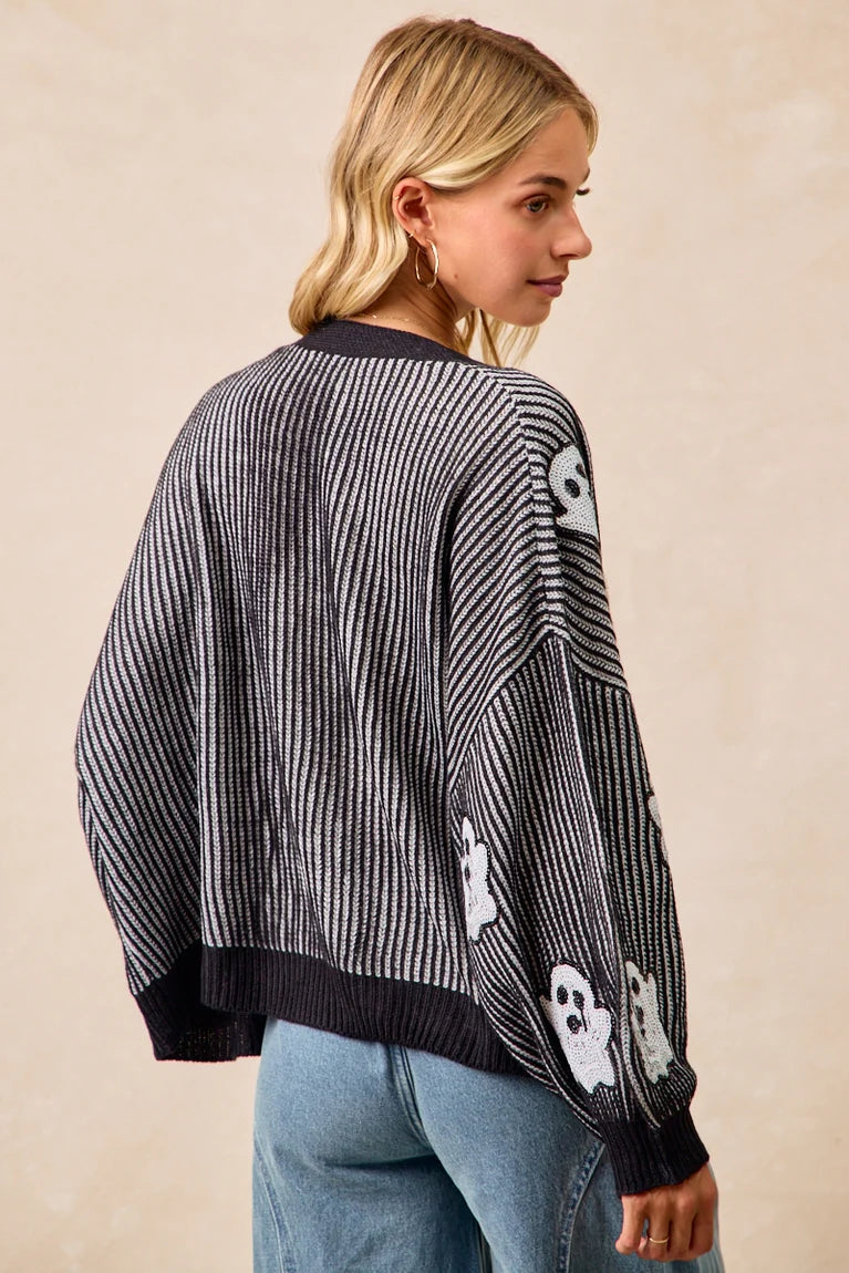 Halloween-themed Knit Cardigan