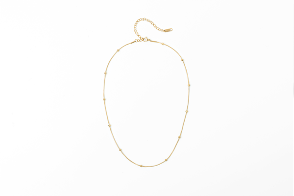 Beaded Box Chain Necklace