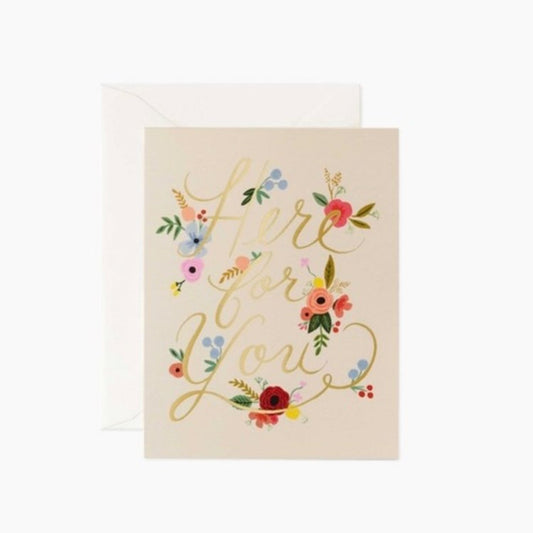 Floral Here for You Card