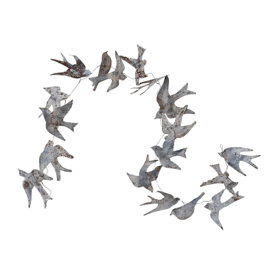 72"L Metal Wired Garland w/ Birds