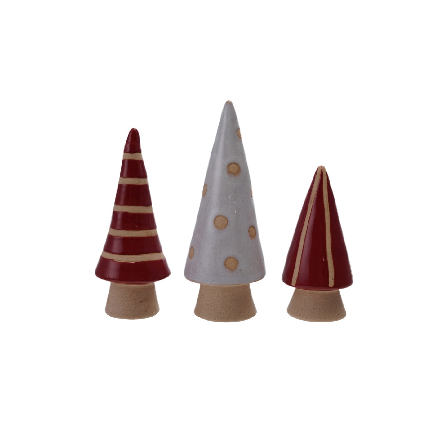 Stoneware Trees with Patterns