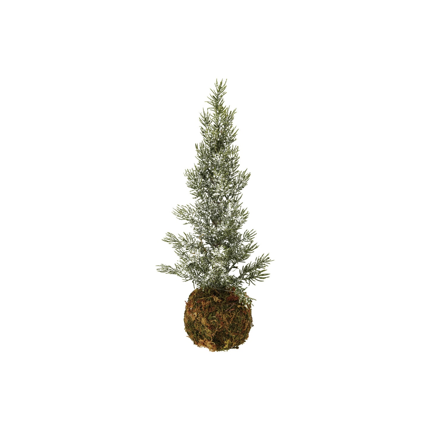 Faux Fir Tree with Moss Ball Base
