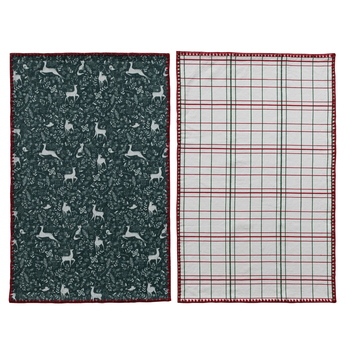 Tea Towels & Tree Shaped Cheese/Serving Board