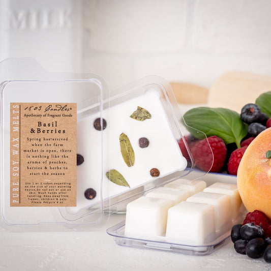 1803 Wax Melters - 4 oz. Pure Soy Wax Basil & Berries