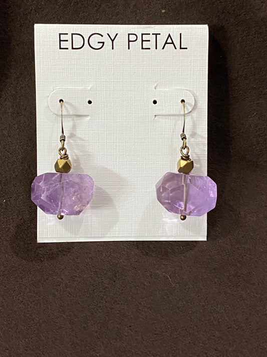 Amethyst Crystal Earrings