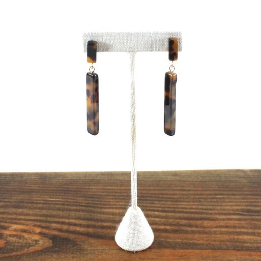Tortoise Bar Earring