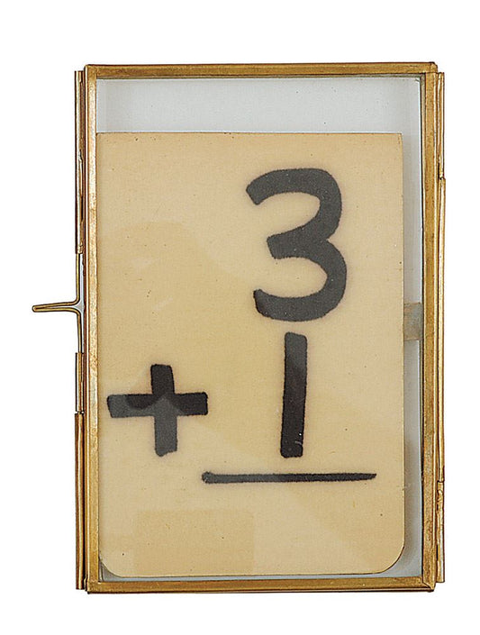 Brass and Glass Photo Frame