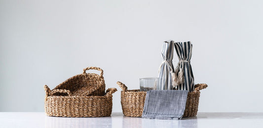 Seagrass Oval Basket