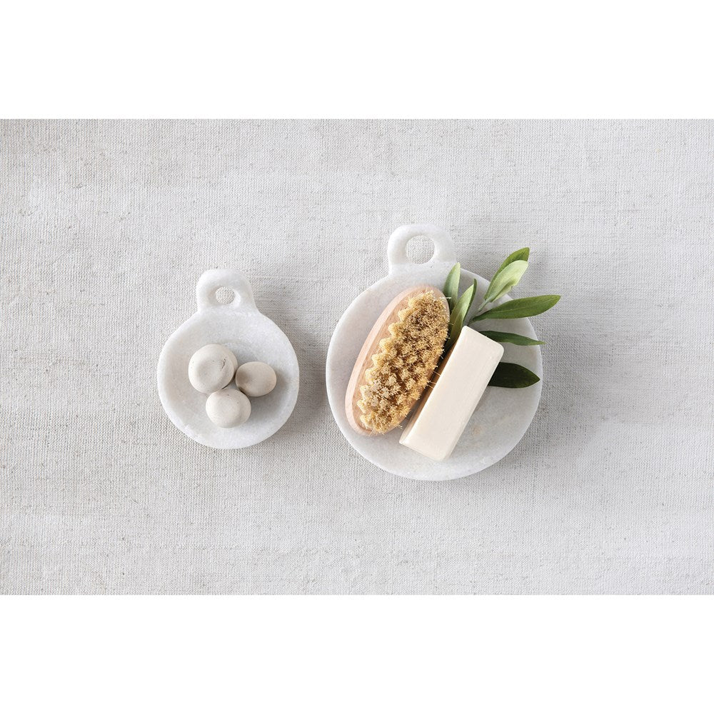Marble Dish with Handle Lg