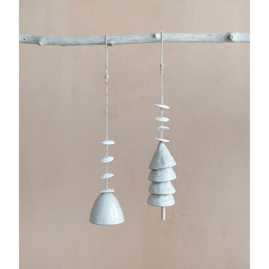 Stoneware Bell Garland