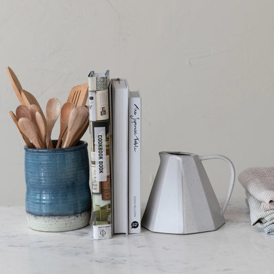Stoneware Utensil Holder/Crock