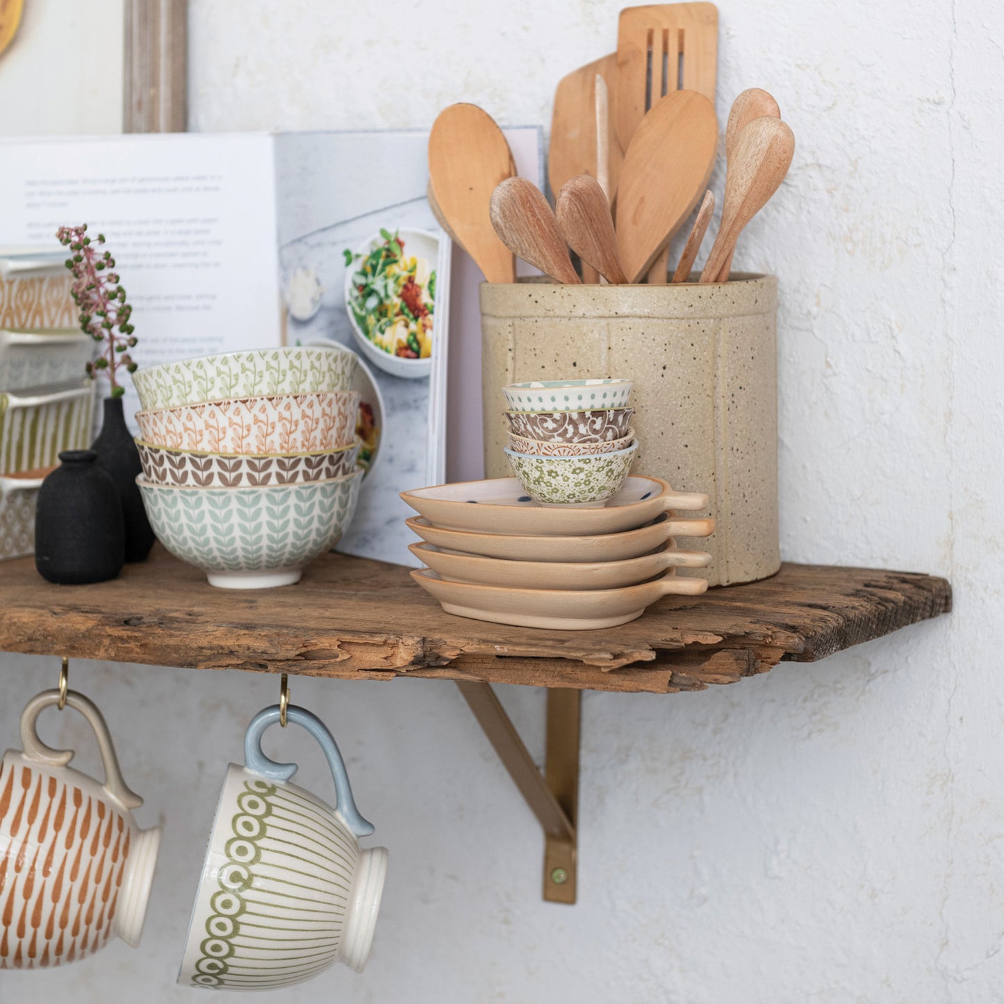 Stoneware Pinch Pot w/ Pattern